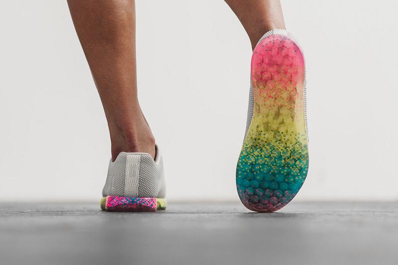 Women's Nobull Arctic Neon Glitch Trainers Grey | SG D2785F